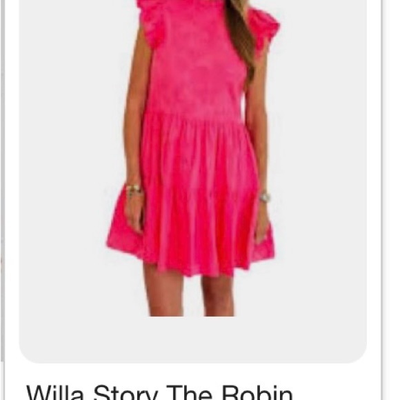 Pink Ruffled Dress - Picture 1 of 4